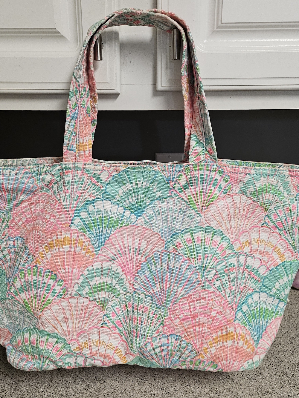 Lilly Pulitzer Shell-Print Canvas Tote in Pink, Mint & Coral